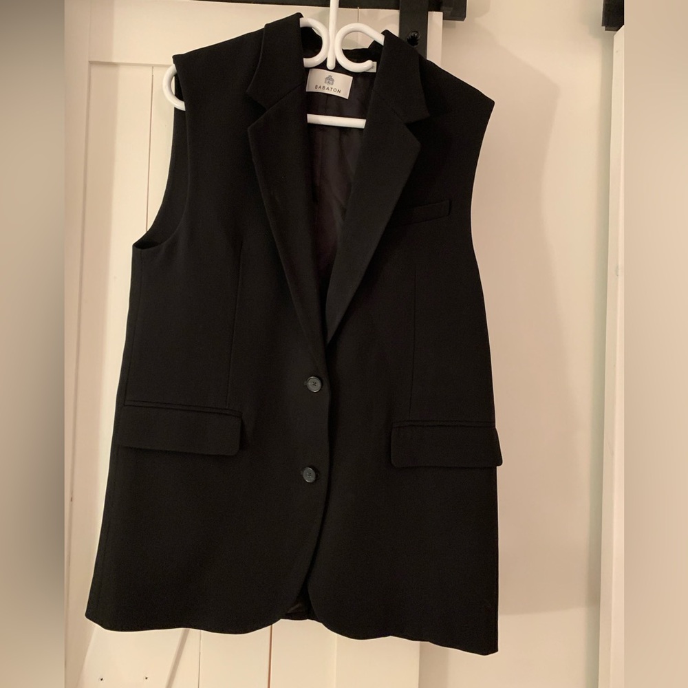 Babaton Aritzia Takeover Vest Black (S)